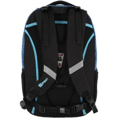 imagen de Spirit: Mochila escolar negra y azul Campus, mochila 46x33x22cm 2