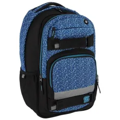 Spirit: Mochila escolar negra y azul Campus, mochila 46x33x22cm