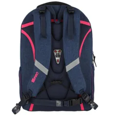 imagen de Spirit: Mochila escolar redondeada azul y rosa Freedom, mochila 46x33x22cm 2