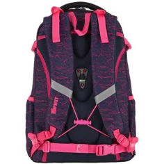 imagen de Spirit: Mochila escolar rosa con estampado geométrico redondeado 2