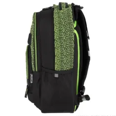 imagen de Spirit: Mochila escolar verde-negra con forma redondeada, 46x32x19cm 2