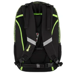 imagen de Spirit: Mochila escolar verde-negra con forma redondeada, 46x32x19cm 3