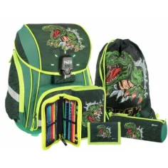 Spirit: Mochila LED con estampado de T-Rex, set de 5 piezas