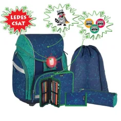 Spirit: Mochila LED de mapache, set de 7 piezas