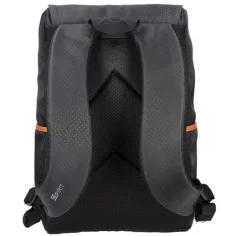 imagen de Spirit: Mochila negra con diseño y correas de color piel 47x33x17cm 3