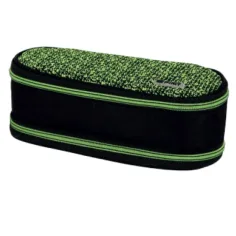 Spirit: My Bag negro y verde estuche ovalado de dos compartimentos
