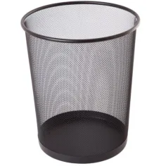 Spirit: Papelera de metal negro de 19 litros