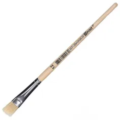 Spirit: Pincel plano de mango de madera natural tamaño 12 1ud