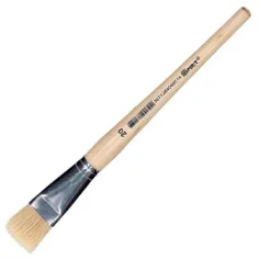 Spirit: Pincel plano de mango de madera natural tamaño 20 1ud