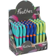 Spirit: Pluma fuente Feather con tinta azul en varios colores 1ud