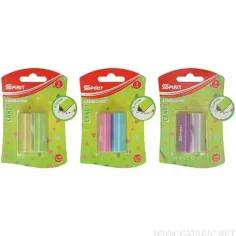 Spirit: Set de 2 gomas de borrar en forma de triángulo de colores variados
