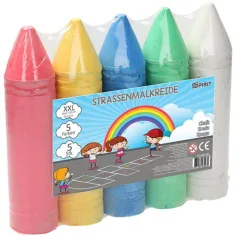 Spirit: Set de 5 tizas de asfalto de tamaño XXL de colores
