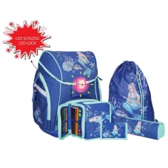 Spirit: Set de mochila azul de sirena de 5 piezas con accesorios