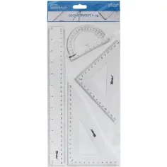 Spirit: set de regla de 4 piezas con regla recta de 30 cm