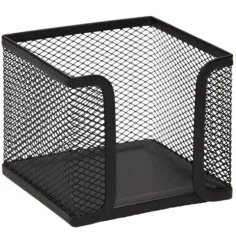 Spirit: Soporte de bloc de notas de metal negro 10x10cm