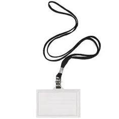 imagen de Spirit: Soporte para tarjeta de identificación con cordón negro 90x60mm 1ud 2