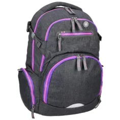 imagen de Spirit: Stinger gris oscuro-púrpura mochila escolar ergonómica premium 26x32x44cm 2