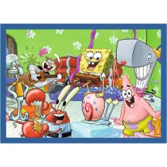 imagen de SpongeBob 4 en 1 35-48-54-70 piezas puzzle - Trefl 2