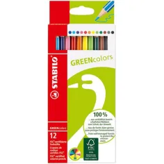 Stabilo: conjunto de lápices de colores FSC GREENcolors de 12 unidades