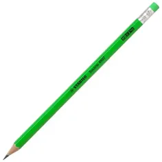 Stabilo: Lápiz de grafito HB con goma Swano neón verde