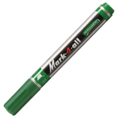 Stabilo: Mark-4-All rotulador de punta cortada en color verde