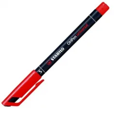 Stabilo: OHPen rotulador de alcohol de grosor de punta S en color rojo