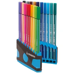 imagen de Stabilo: Pen 68 ColorParade rotulador 20 unidades en estuche desplegable color azul claro 2