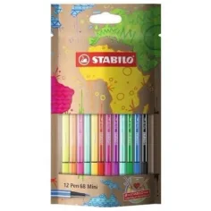 Stabilo: Pen 68 mini set de 12 rotuladores de colores