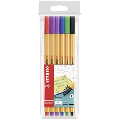 Stabilo: Point 88 conjunto de 6 rotuladores de colores diferentes