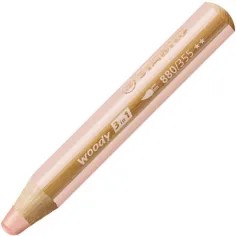 Stabilo Woody 3in1 lápiz de colores en color rosa claro