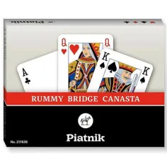 Standard Römi carta, paquete doble 2x55 cartas - Piatnik