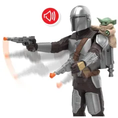 imagen de Star Wars: Set de figuras de acción de Mandalorian y Grogu con sonido - Hasbro 3