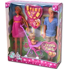 Steffi Love: Conjunto de muñecas de familia feliz - Simba Toys