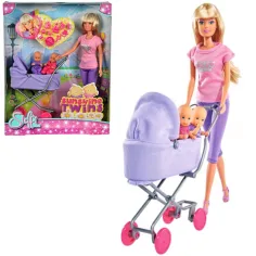 Steffi Love: Muñeca gemela con cochecito de sol en 2 versiones - Simba Toys