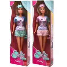 Steffi Love: Muñeca Steffi en pijama de unicornio, varios modelos 1ud - Simba Toys