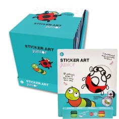 Sticker Art: Mariquita y oruga set de pegatinas para colorear - Comansi