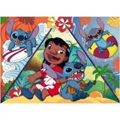 imagen de Stitch 2 en 1 150 piezas maxi puzzle y colorear 70x50cm - Lisciani 2