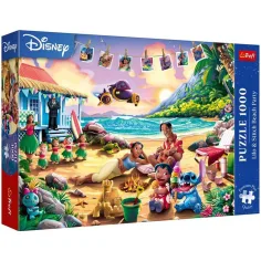 Stitch en la playa puzzle de 1000 piezas Premium Plus - Trefl