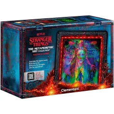 Stranger Things – La Maldición de Vecna 520 piezas puzzle con marco y luz LED RGB – Clementoni
