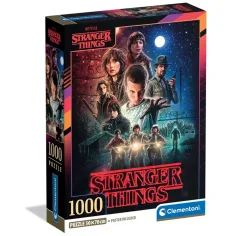 Stranger Things Temporada 1 Puzzle de 1000 piezas con póster - Clementoni