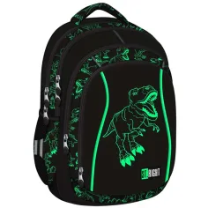 St.Right: Mochila escolar de cuatro compartimentos con diseño de T-Rex
