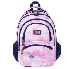 St.Right Mochila escolar de tres compartimentos Pink Sky, 42x30x19cm