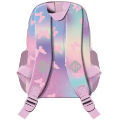 imagen de St.Right Mochila escolar rosa con mariposas, mochila BP70 32x22x11,5cm 2