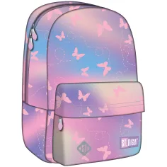 St.Right Mochila escolar rosa mariposa BP33 40x27x17cm