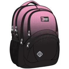 St.Right Pink Gradient mochila escolar rosa-negra con degradado, mochila BP05 42x30x19cm