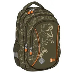 St.Right T-Rex Junior mochila escolar de tres compartimentos, mochila 39x27x17cm