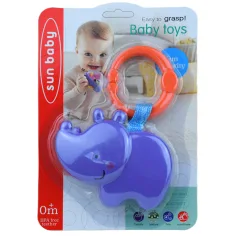 imagen de Sun Baby: Divertido hipopótamo BPA libre sonajero 3
