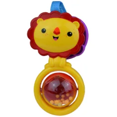 imagen de Sun Baby: Divertido león sonajero libre de BPA con bola giratoria 2