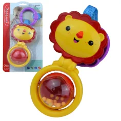 Sun Baby: Divertido león sonajero libre de BPA con bola giratoria