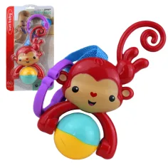 Sun Baby: Divertido mono sonajero sin BPA con bola giratoria